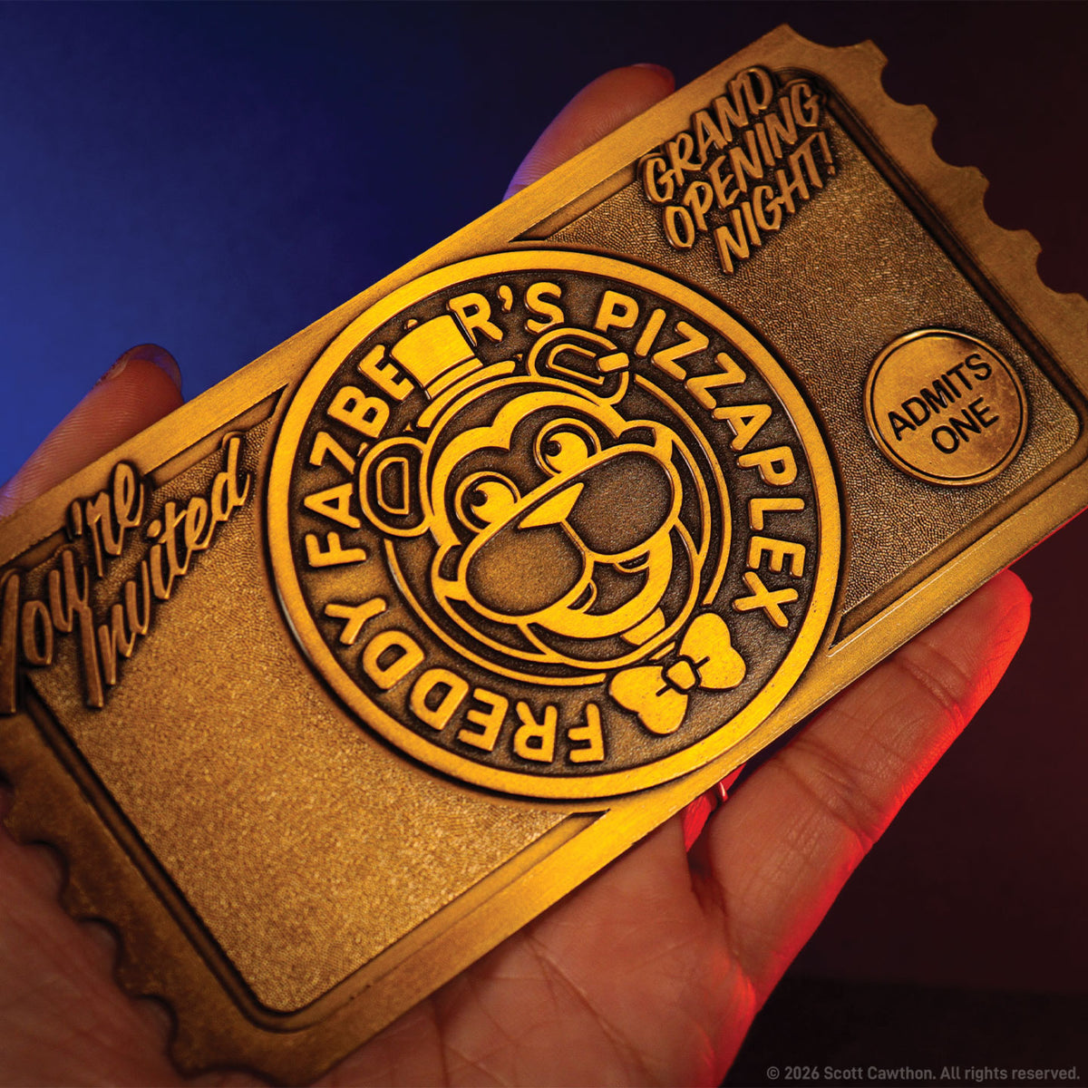 【予約商品】Five Nights at Freddy's  ピザプレックス オープニングナイト チケット（シリアルナンバー入り）