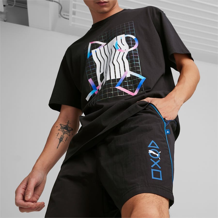 メンズ PUMA x PlayStation ショーツ 6インチ PUMA Black