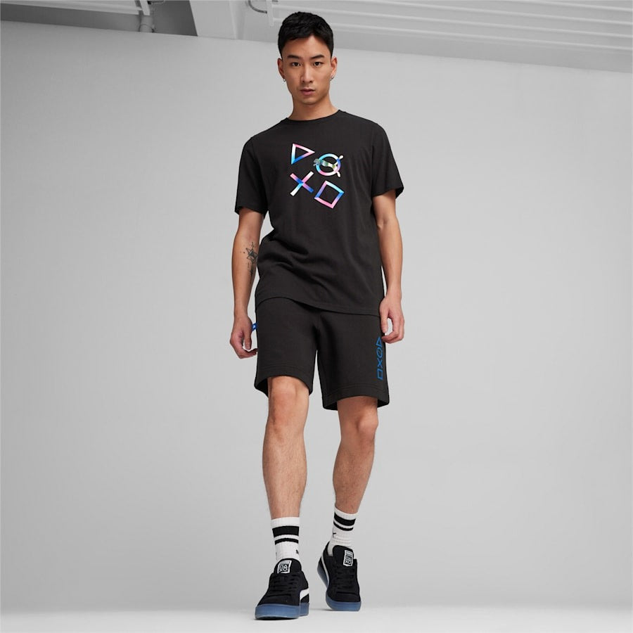 メンズ PUMA x PlayStation グラフィック 半袖 Tシャツ PUMA Black