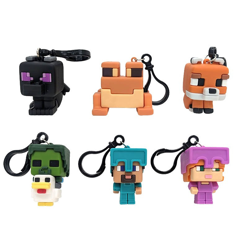 マインクラフト ブラインド立体ラバーキーホルダー – インフォレンズ