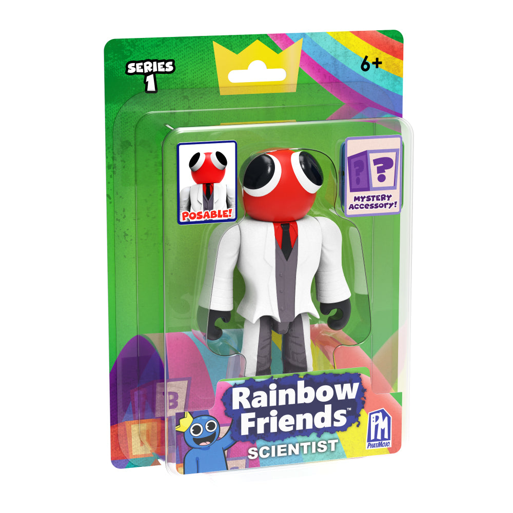 Rainbow Friends アクションフィギュア 赤（サイエンティスト 