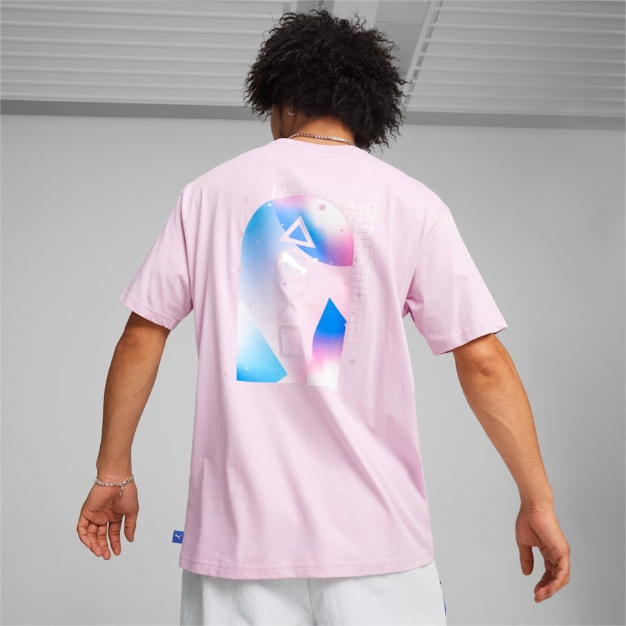 メンズ PUMA x PlayStation エレベーテッド 半袖 Tシャツ Grape Mist