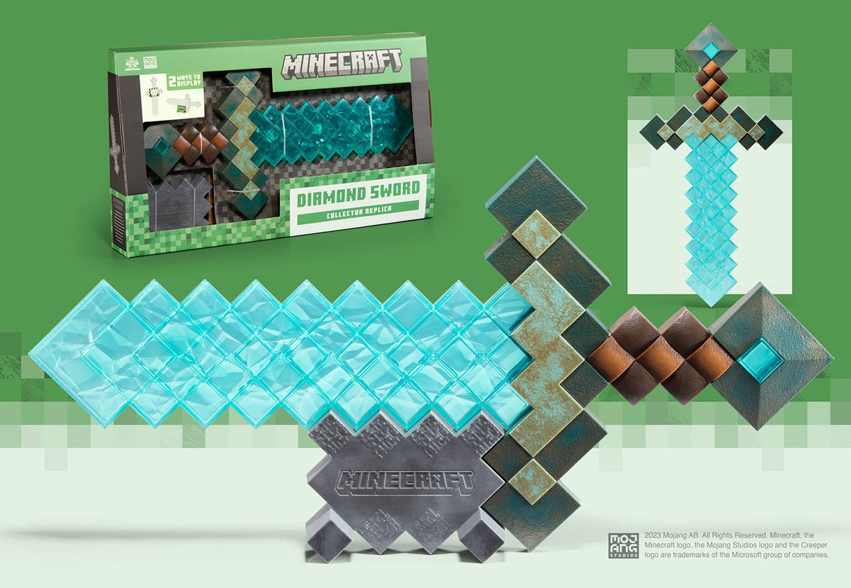 マインクラフト【リアルライフ・レプリカ】ダイヤモンドの剣（全長50cm）