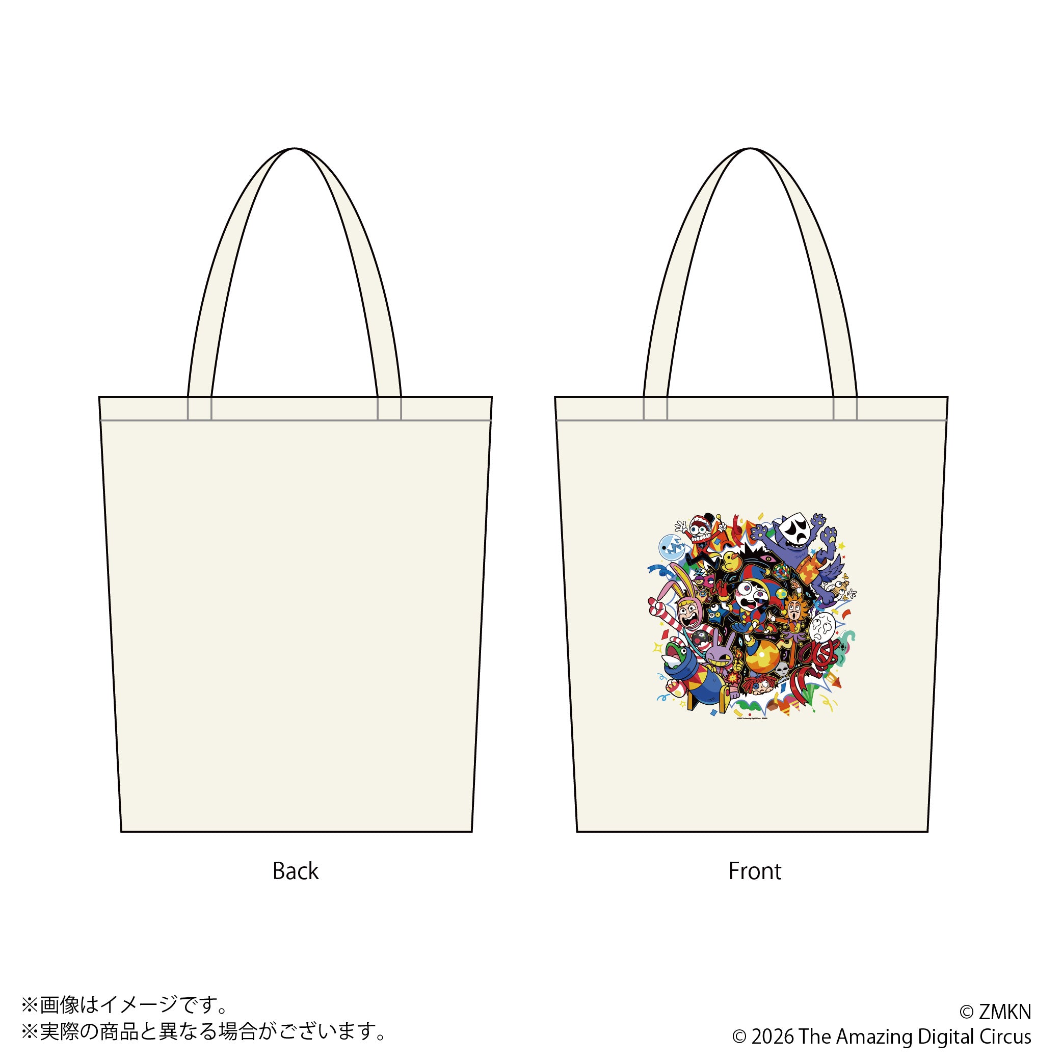 アメイジングデジタルサーカス×POPEE the ぱフォーマー トートバッグ