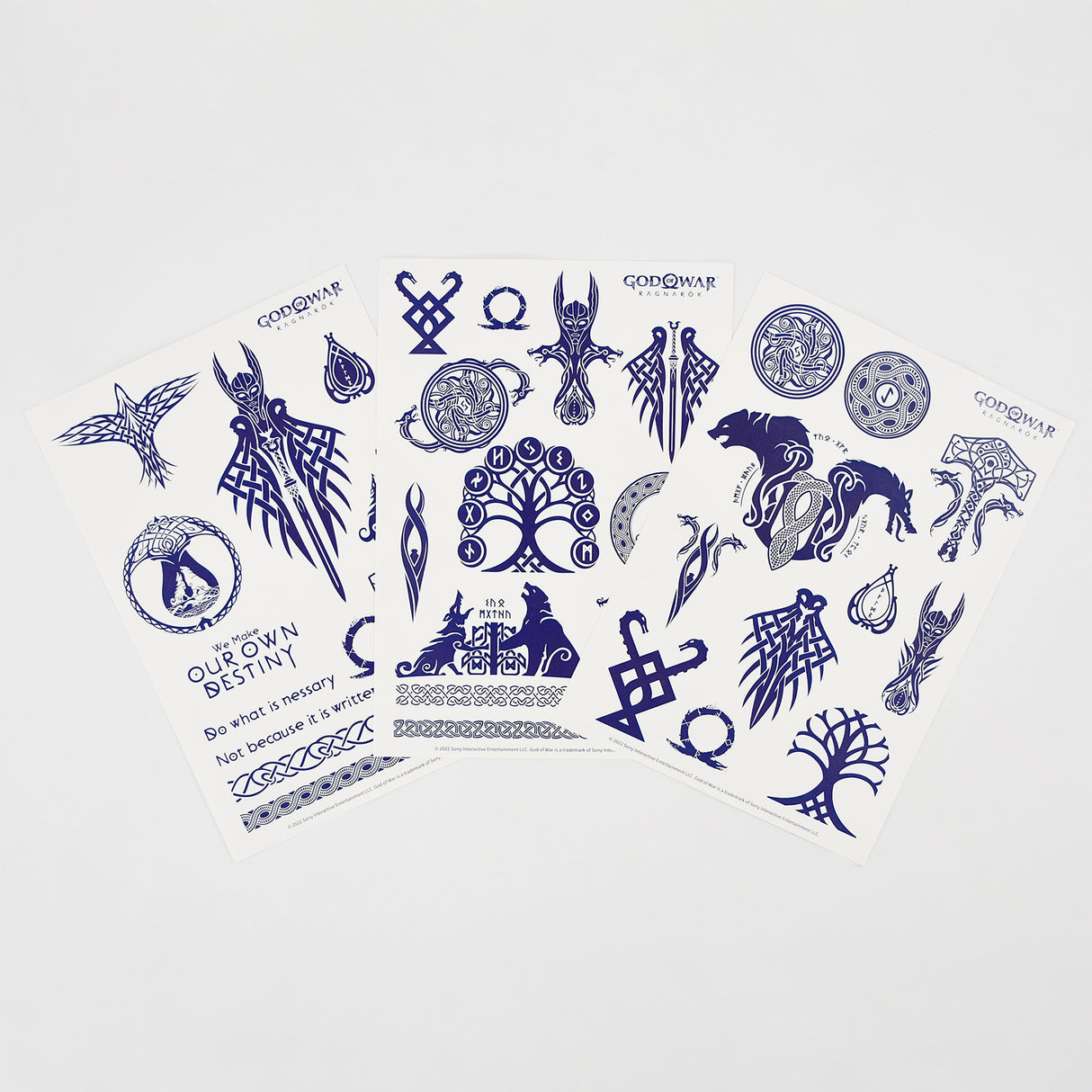 ゴッド・オブ・ウォー ラグナロク　タトゥーシールセット