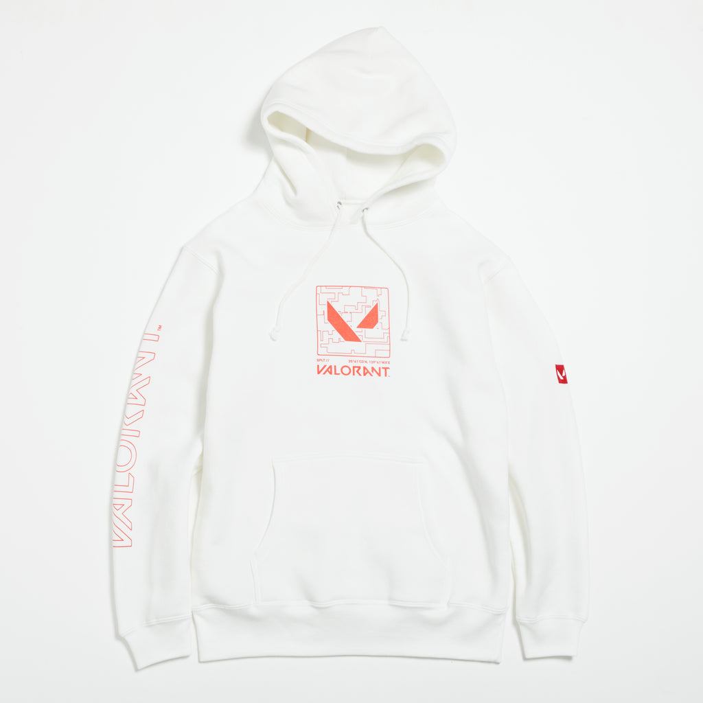 フーディ（VLRNT×UA SPLIT MAP PK）WHITE