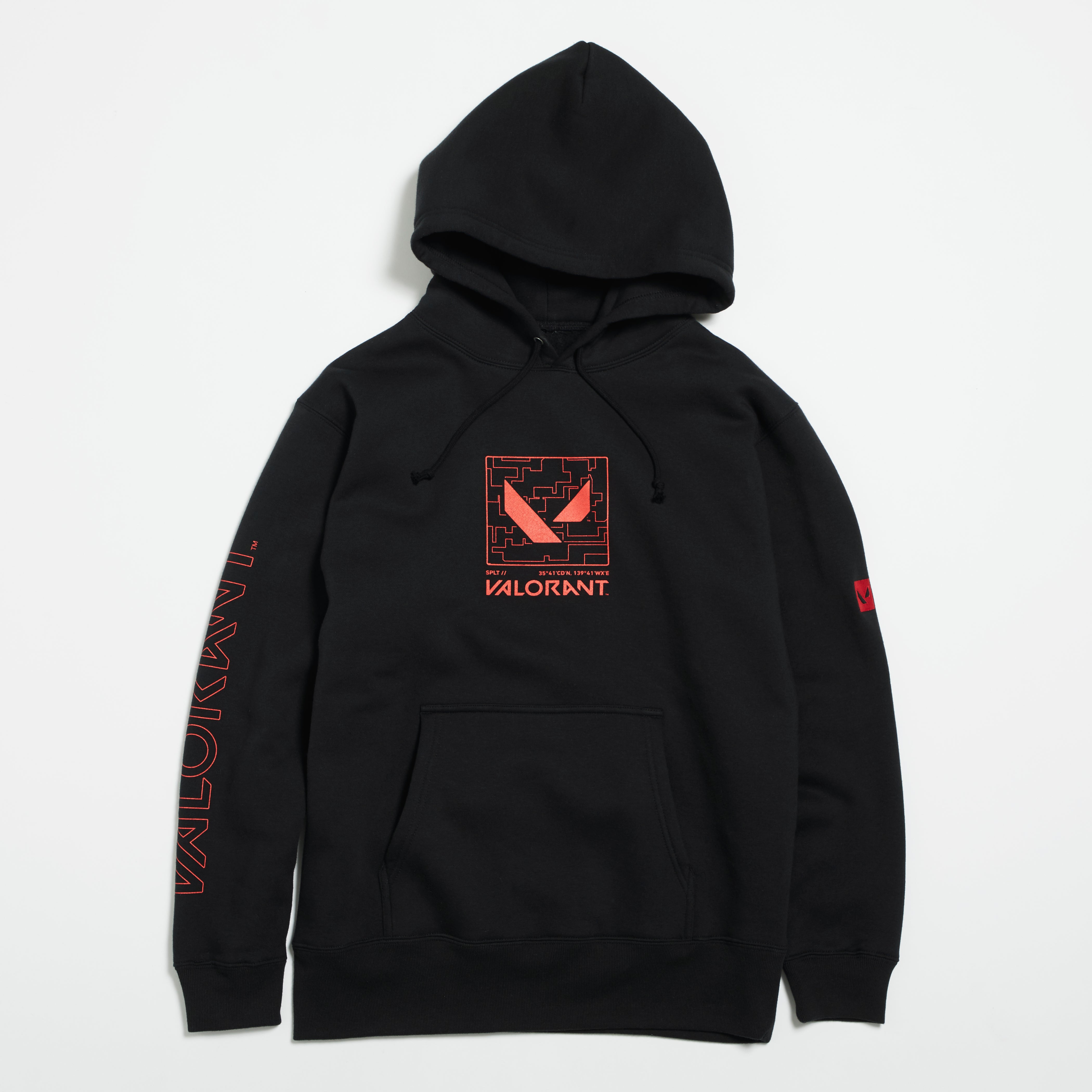 フーディ（VLRNT×UA SPLIT MAP PK）BLACK – インフォレンズ・ギークショップ｜INFOLENS GEEK SHOP