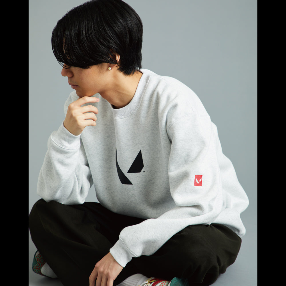 クルーネックスウェット（VLRNT×UA LOGO SWT）MD.GRAY